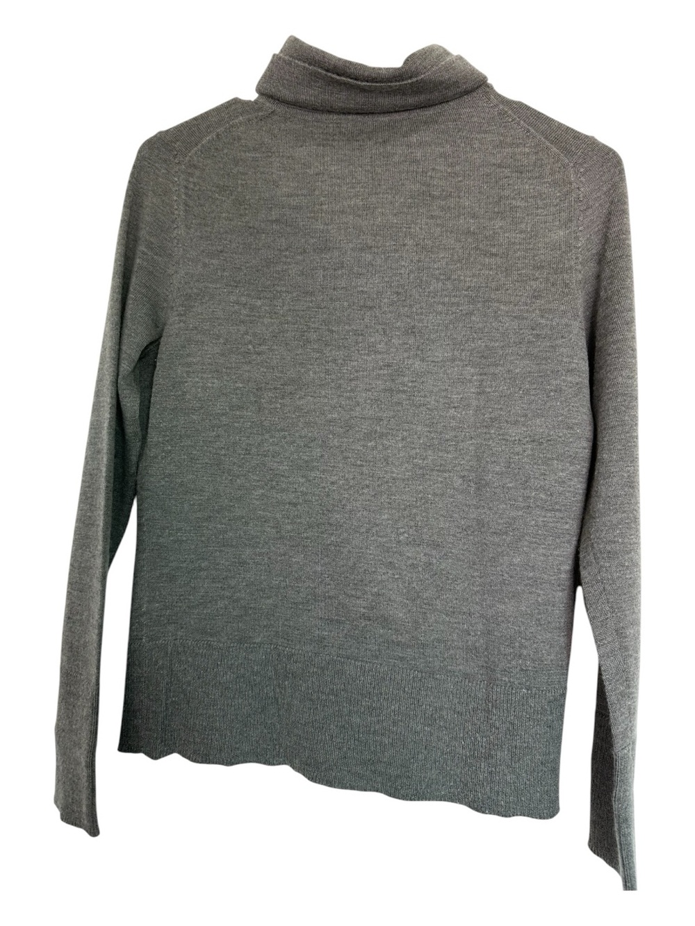 Cashmere & Silk Blend Turtleneck Sweater - Heather Gray